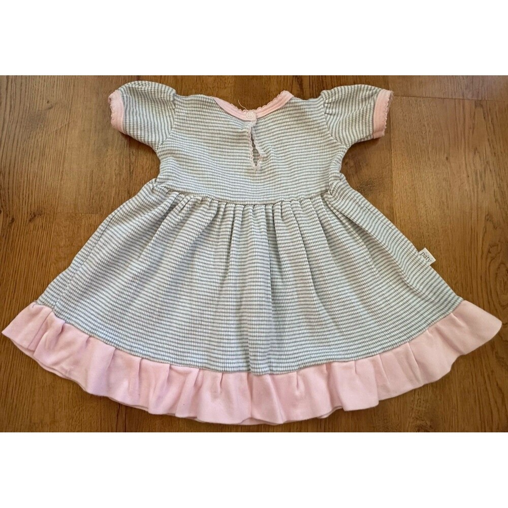 Paty Pima Cotton Ruffle‎ Dress, Made In USA, Baby Girl 3m, Dress Only - Picture 8 of 10